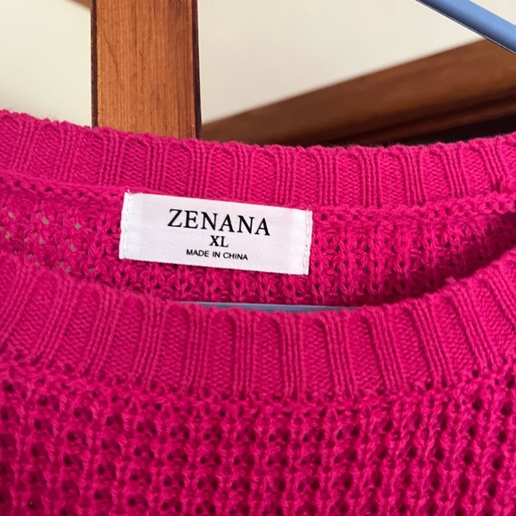 Bright pink over sized sweater!!! - Picture 2 of 2